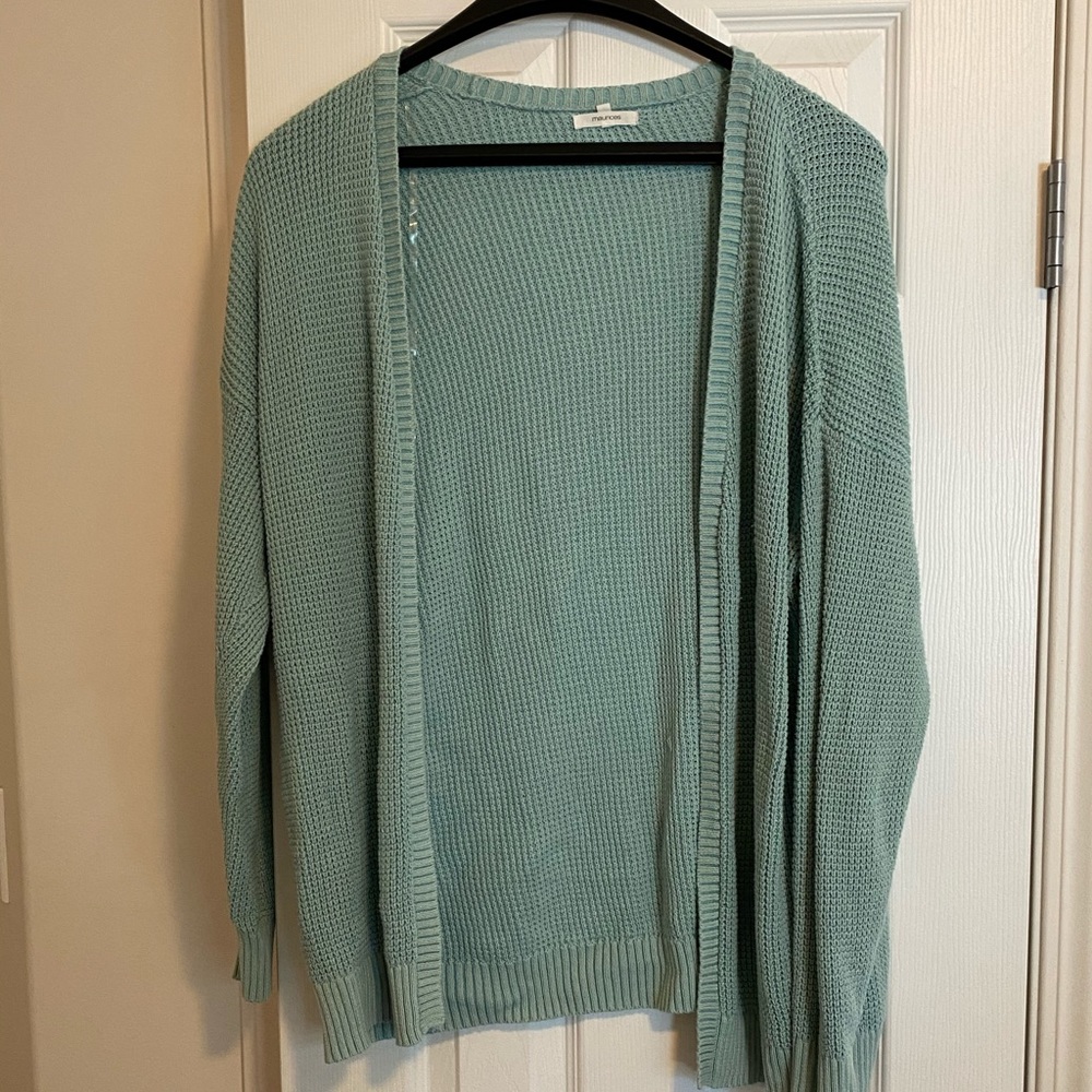 Teal Maurices Knit Cardigan